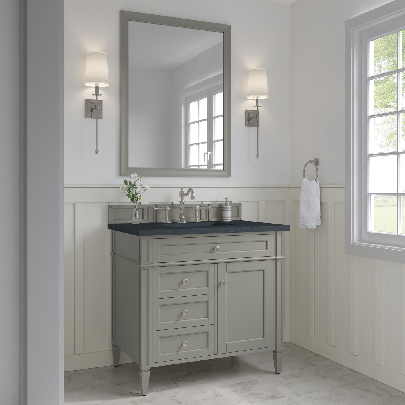 James Martin Brittany 36" Single Bathroom Vanity, Urban Gray, view 27