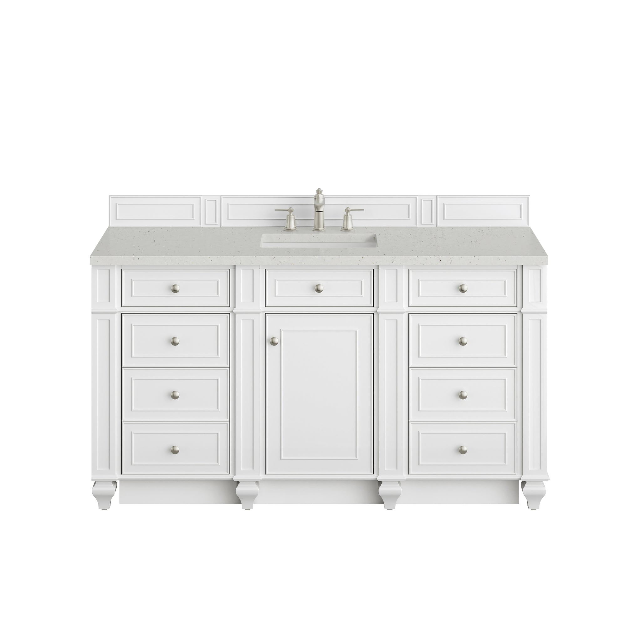 James Martin Bristol 60" Single Bathroom Vanity, Bright White, view 21