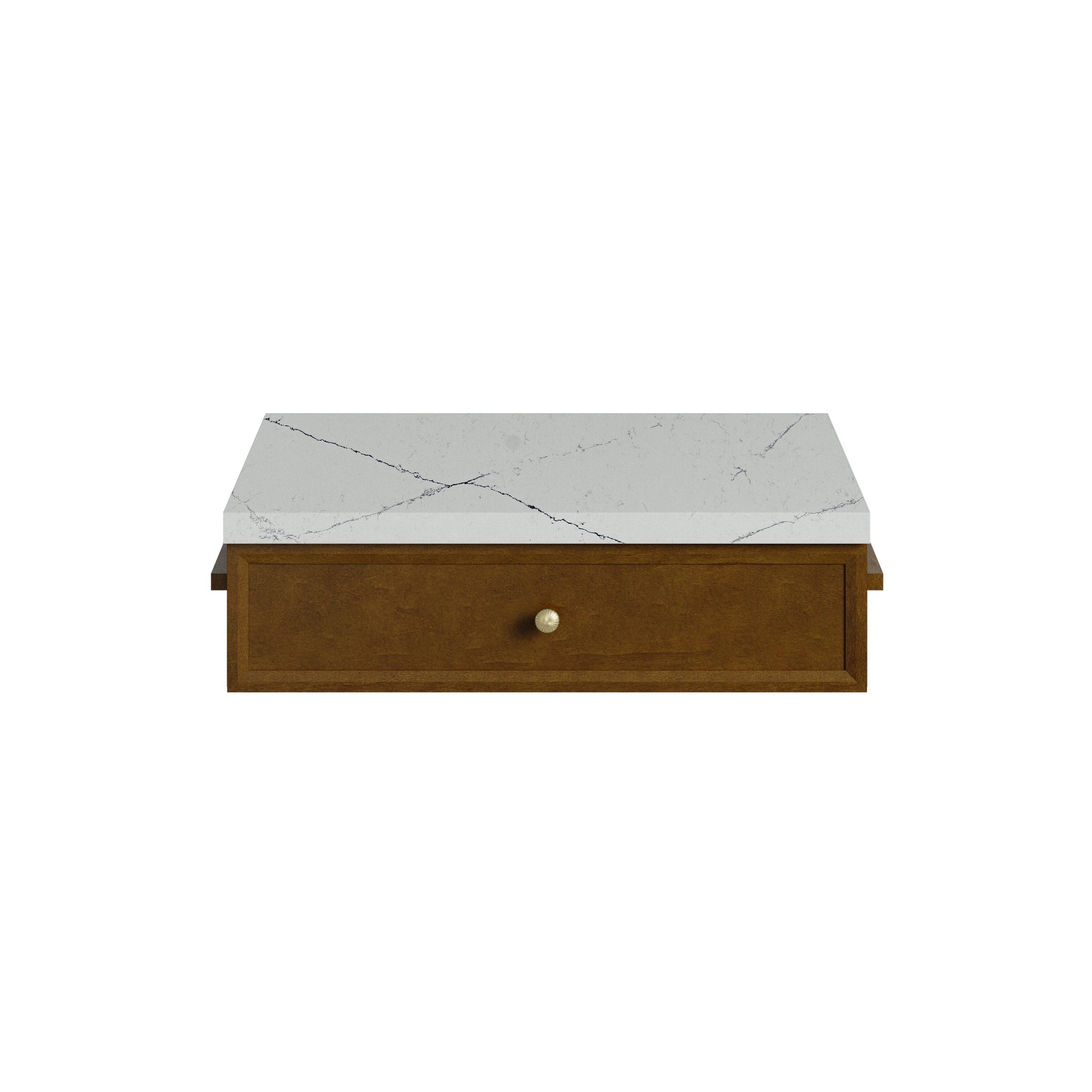 James Martin Bellshire 24" Drawer Unit, Honey Oak with Ethereal Noctis countertop