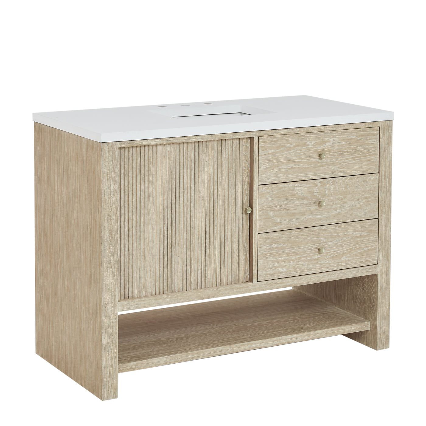 James Martin Marigot 48" Single Bathroom Vanity, Sunwashed Oak, view 31