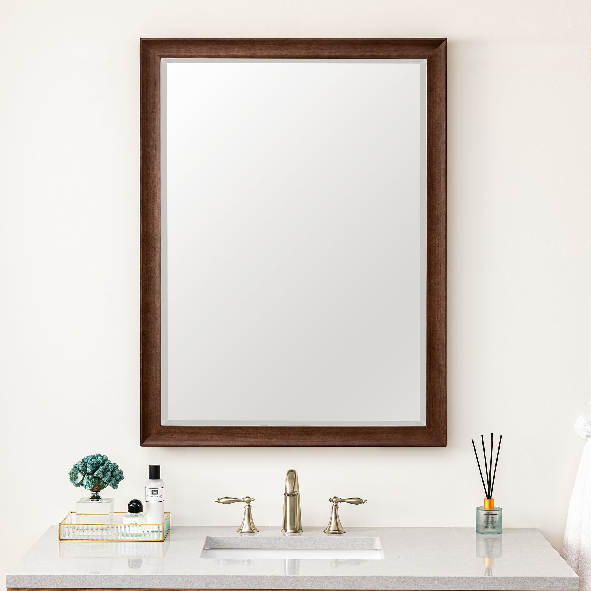 James Martin Glenbrooke 30" Mirror, Mid-Century Walnut, view 3