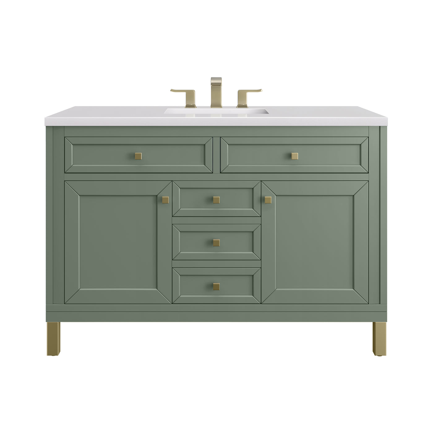 James Martin Chicago 48" Single Bathroom Vanity, Smokey Celadon, view 25