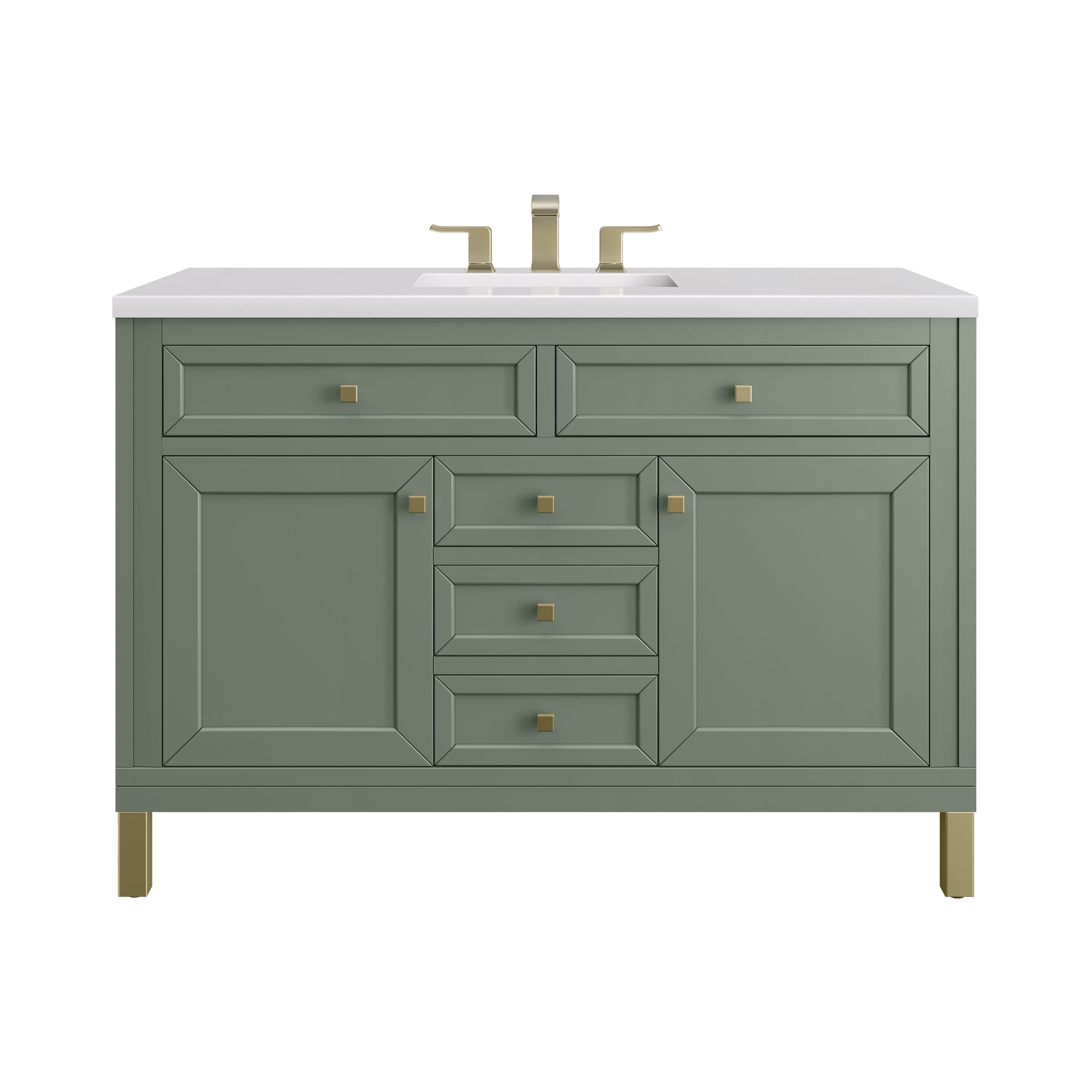 James Martin Chicago 48" Single Bathroom Vanity, Smokey Celadon, view 25