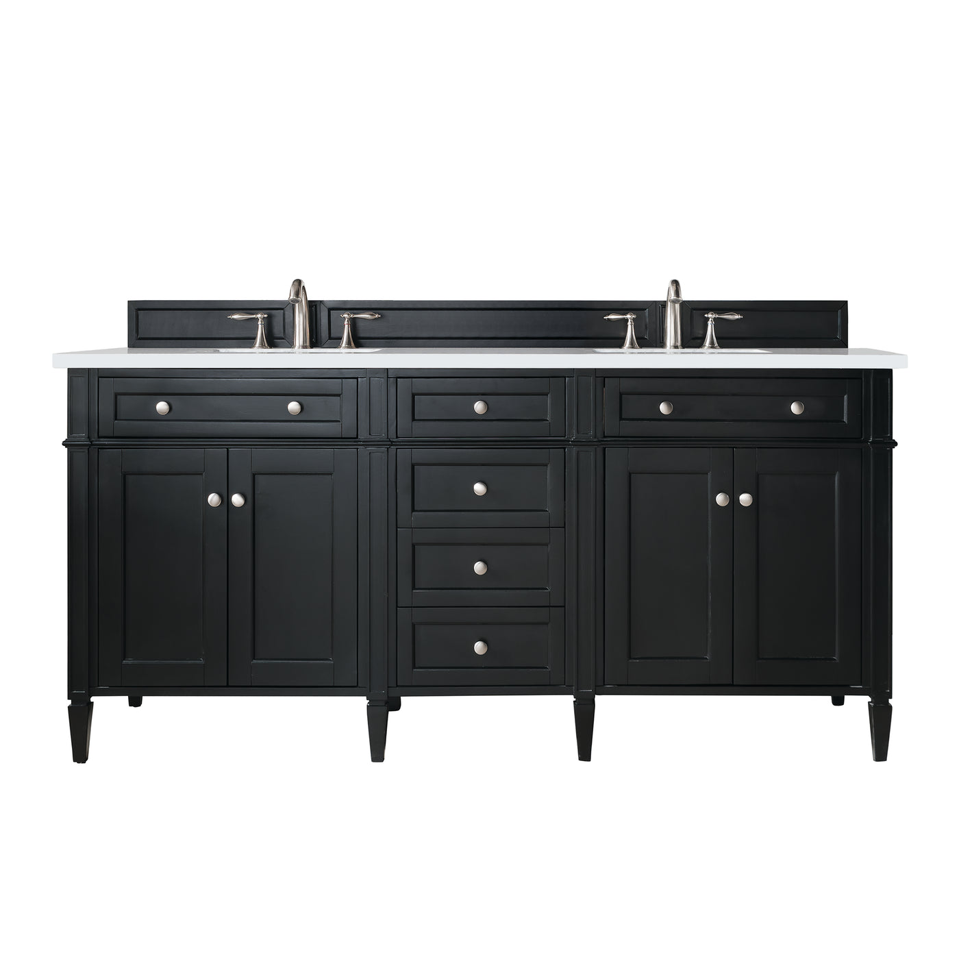 James Martin Brittany 72" Double Bathroom Vanity, Black Onyx, view 30