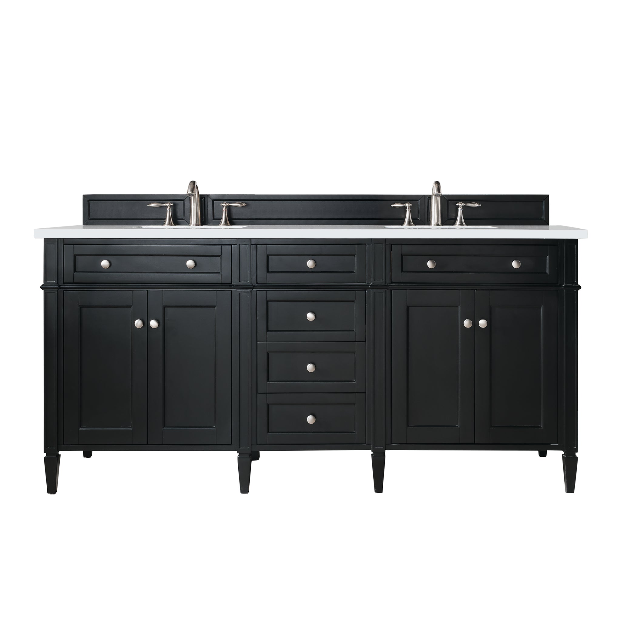 James Martin Brittany 72" Double Bathroom Vanity, Black Onyx, view 30