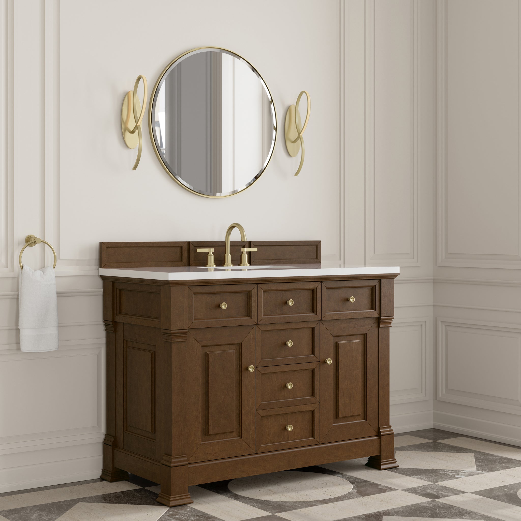 James Martin Brookfield 48" Single Bathroom Vanity, Honey Oak, view 25