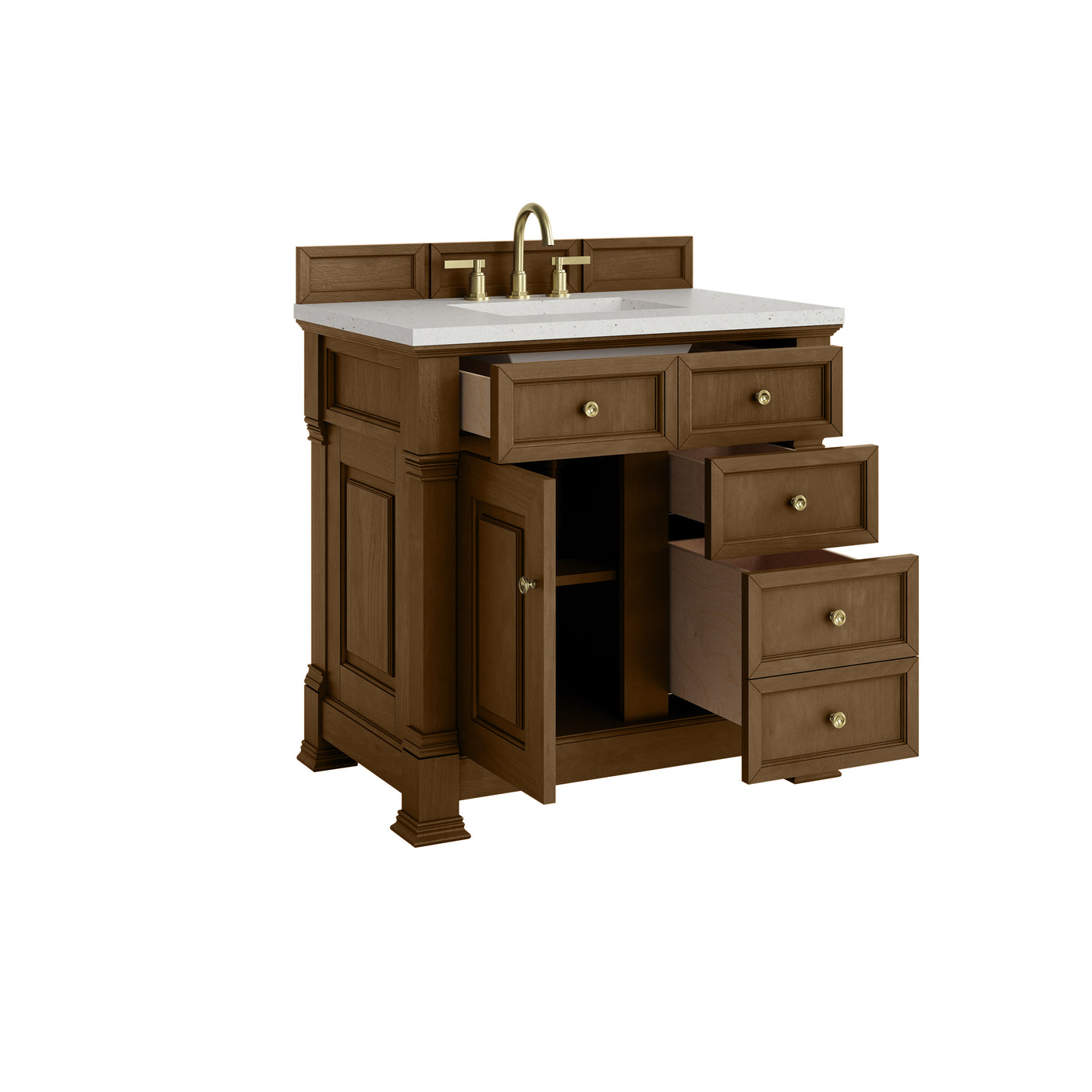 James Martin Brookfield 36" Single Bathroom Vanity, Honey Oak, view 22
