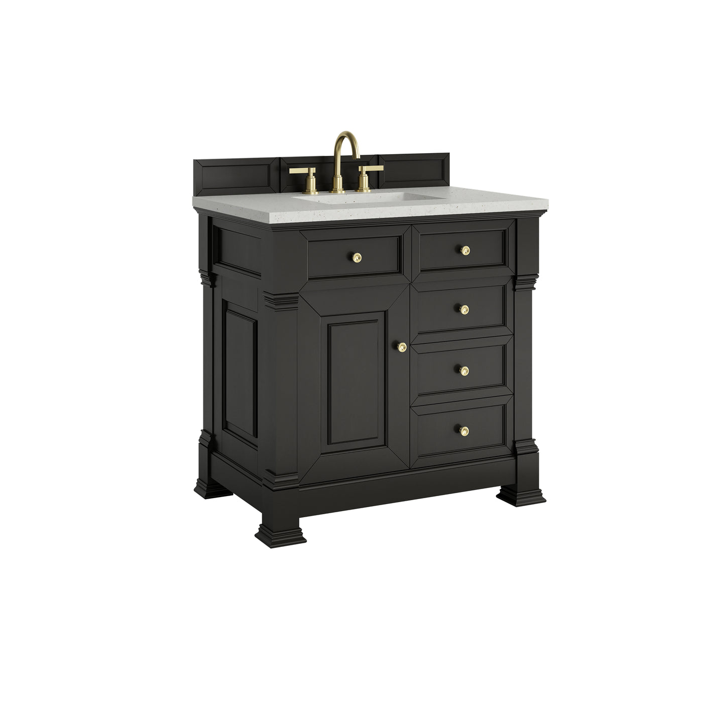 James Martin Brookfield 36" Single Bathroom Vanity, Black Onyx, view 23