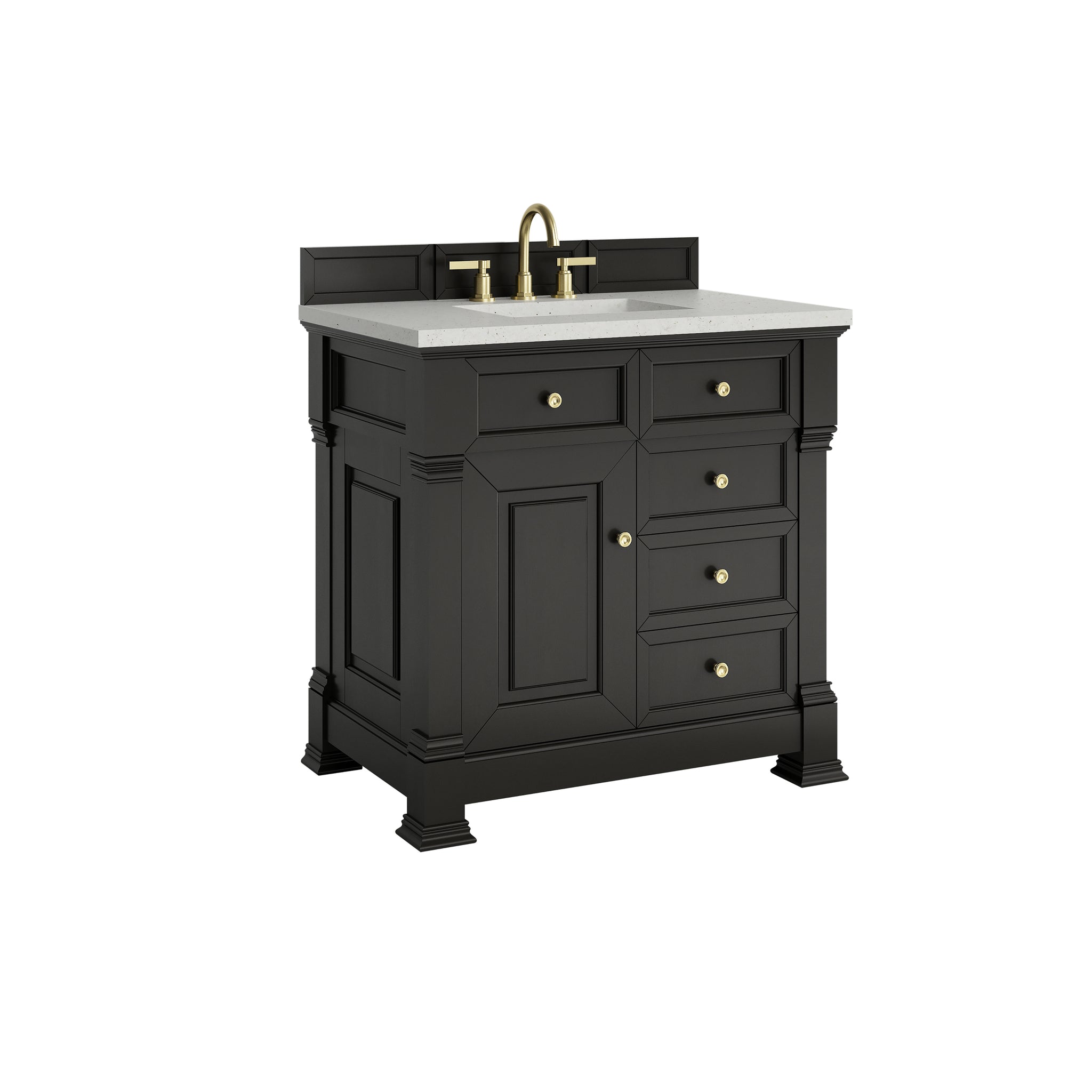 James Martin Brookfield 36" Single Bathroom Vanity, Black Onyx, view 23