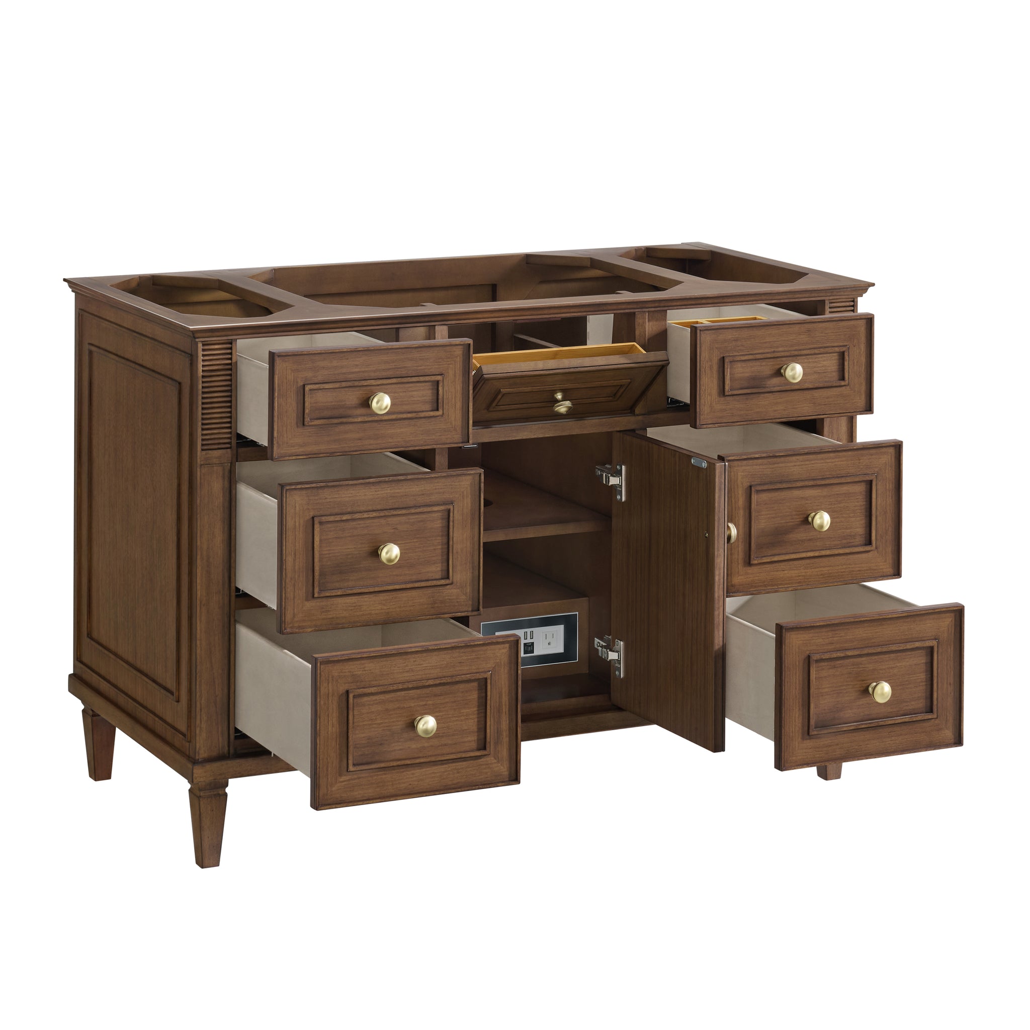 James Martin Lorelai 48" Single Bathroom Vanity, Mid-Century Walnut, view 34