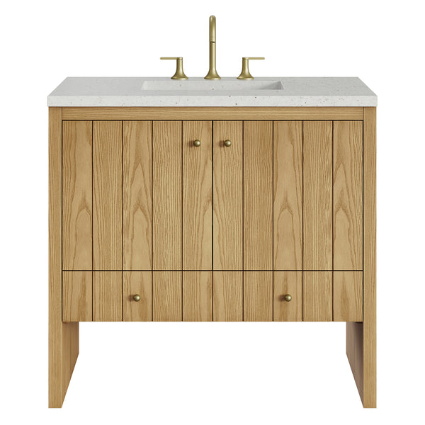 James Martin Hudson 36" Single Bathroom Vanity, Light Natural Oak