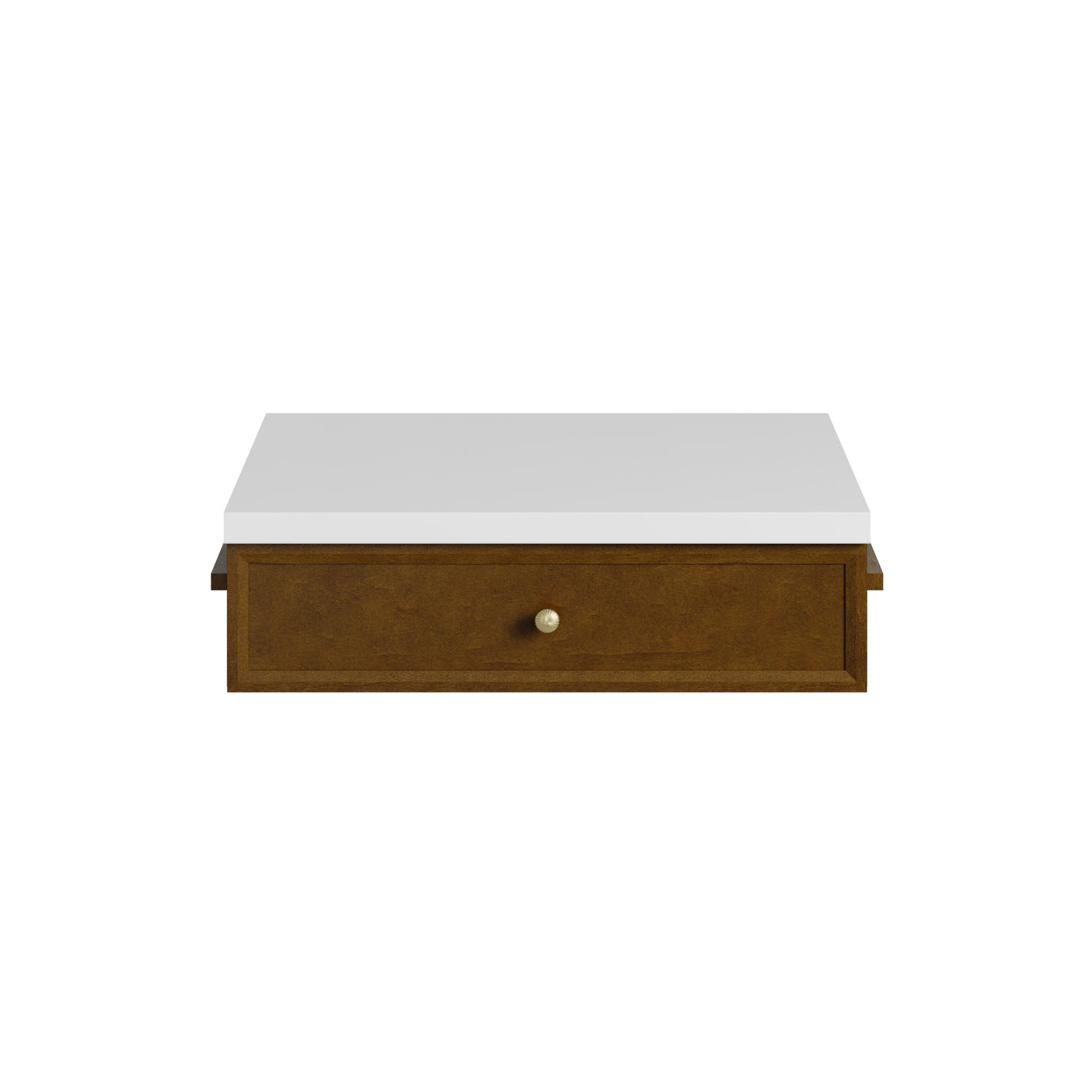 James Martin Bellshire 24" Drawer Unit, Honey Oak with White Zeus countertop