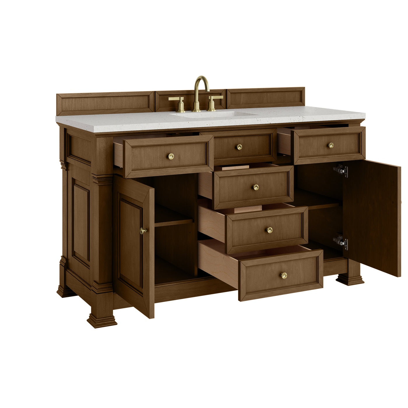 James Martin Brookfield 60" Single Bathroom Vanity, Honey Oak, view 22