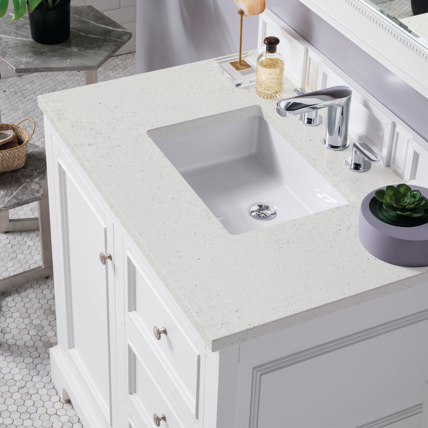 James Martin De Soto 36" Single Bathroom Vanity, Bright White, view 20
