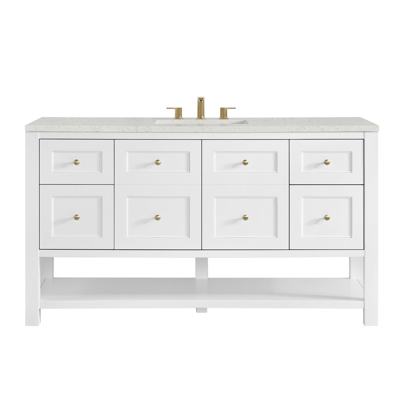 James Martin Breckenridge 60" Single Bathroom Vanity, Bright White, view 27