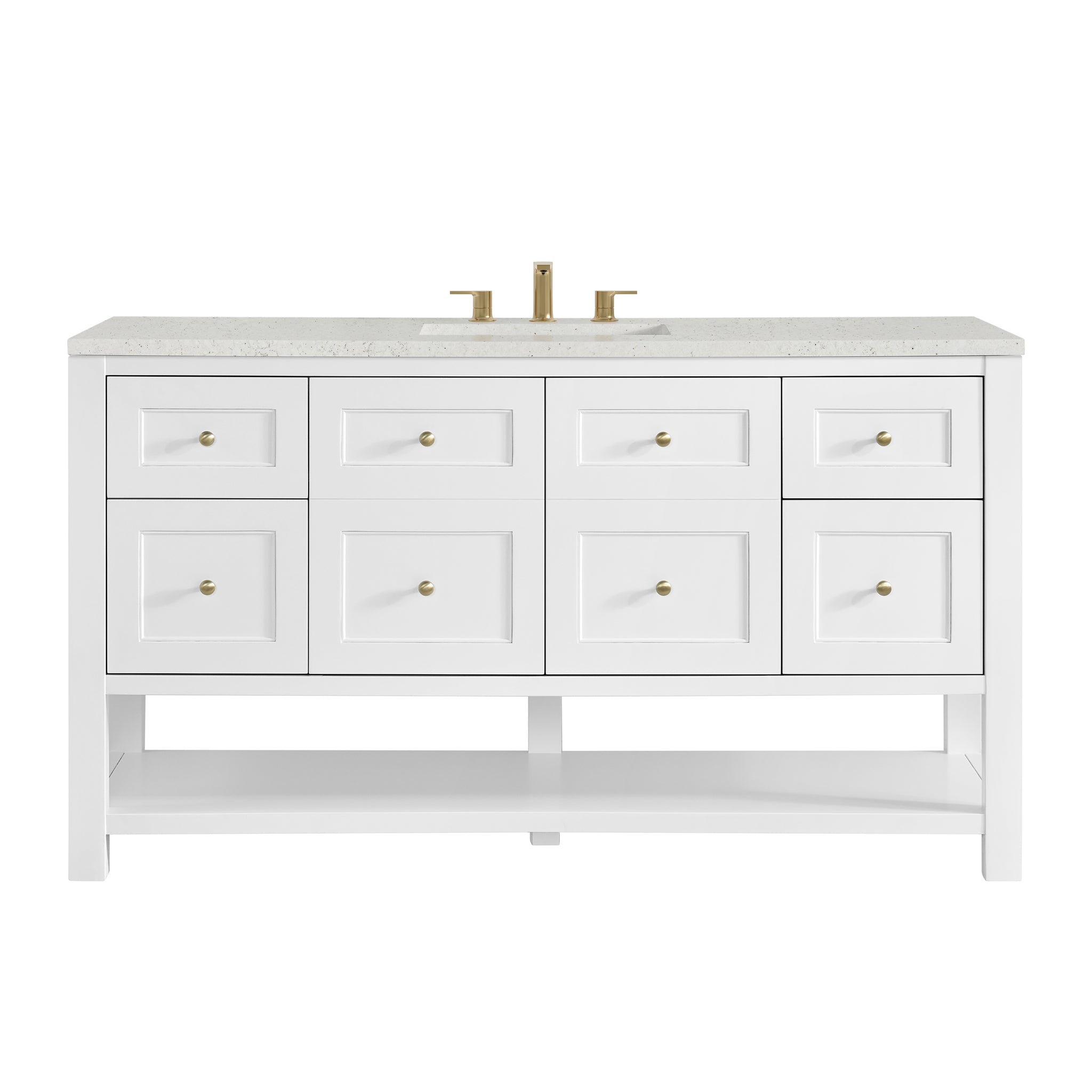 James Martin Breckenridge 60" Single Bathroom Vanity, Bright White, view 27