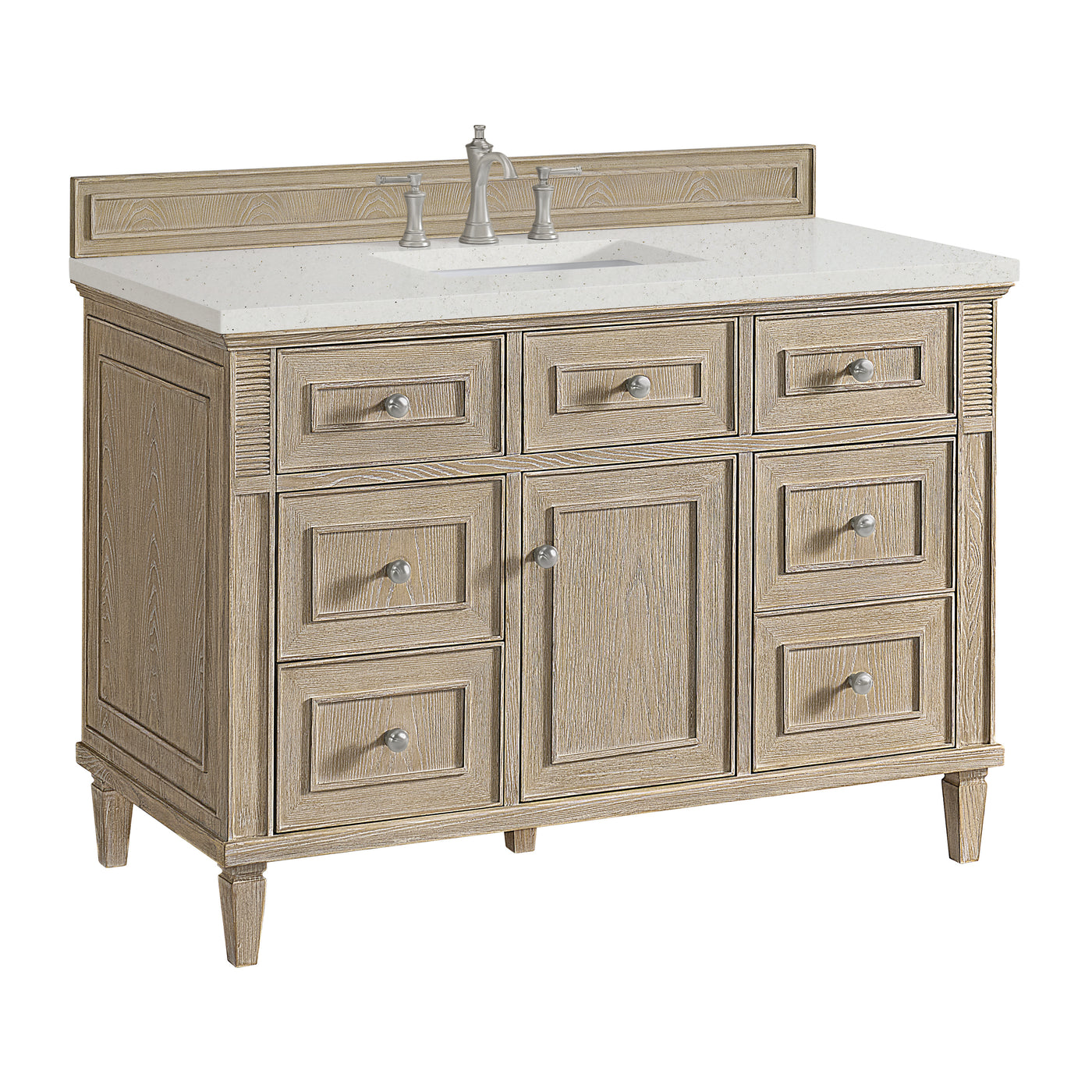 James Martin Lorelai 48" Single Bathroom Vanity, Whitewashed Oak, view 34