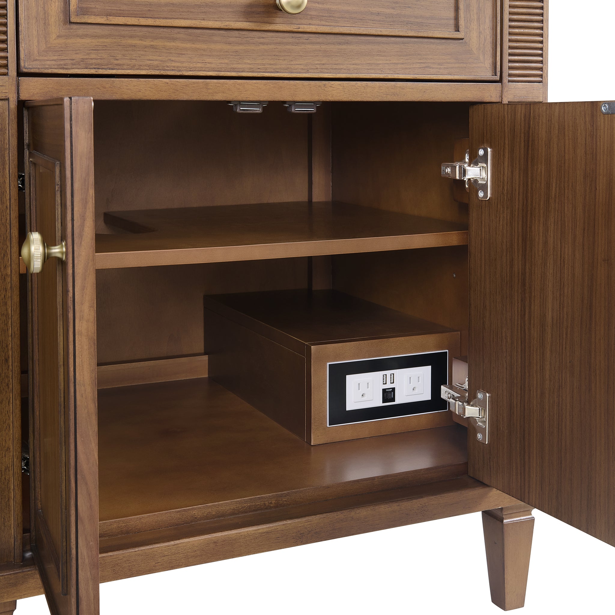 James Martin Lorelai 72" Double Bathroom Vanity, Mid-Century Walnut, view 20