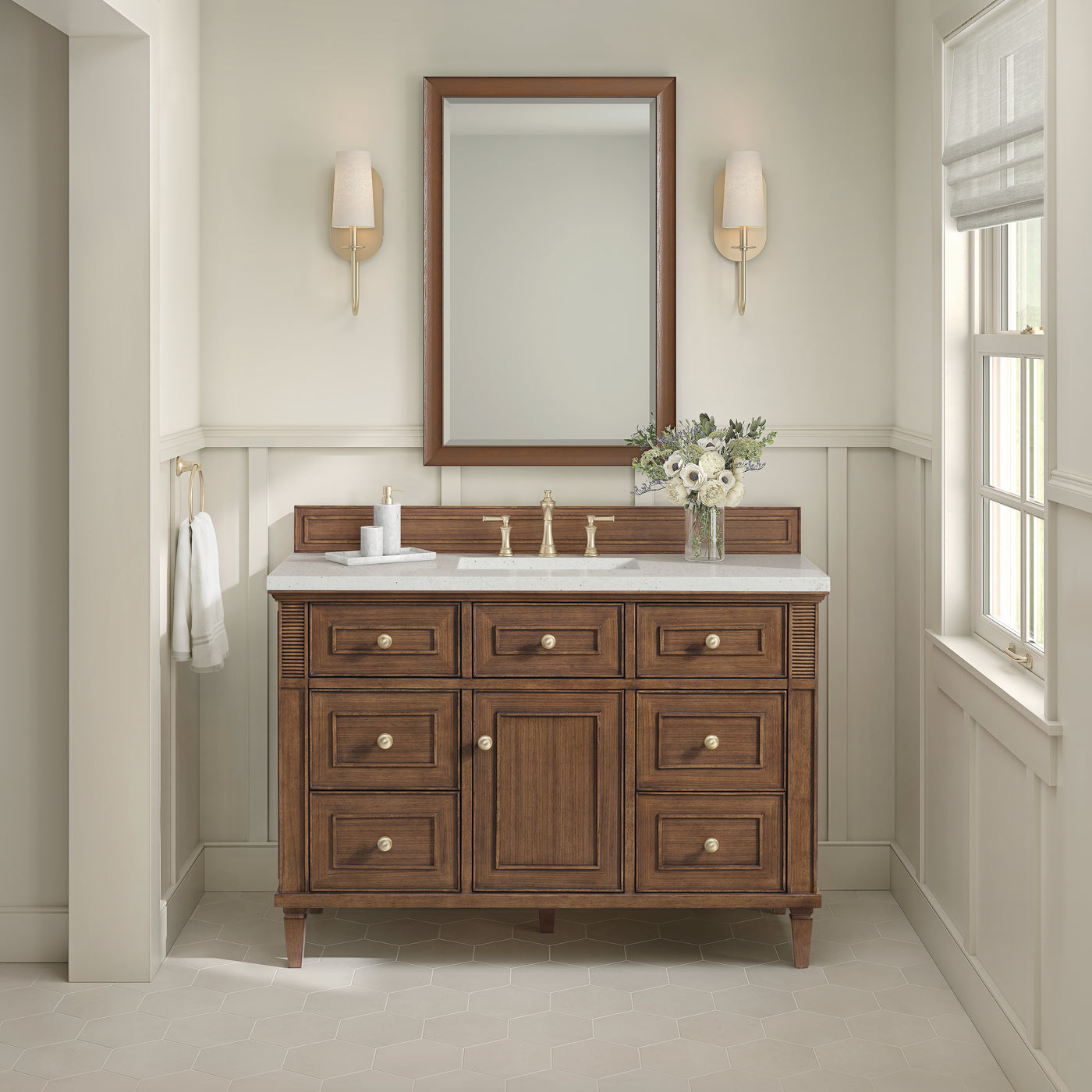 James Martin Lorelai 48" Single Bathroom Vanity, Mid-Century Walnut, view 30