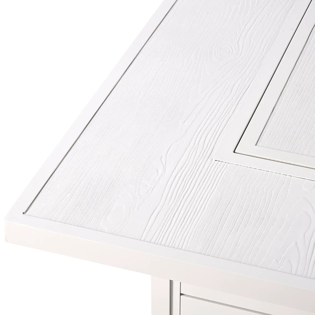 Aluminum 42-in Square Propane Fire Table with Beads, Covers and Lid by Sharicks