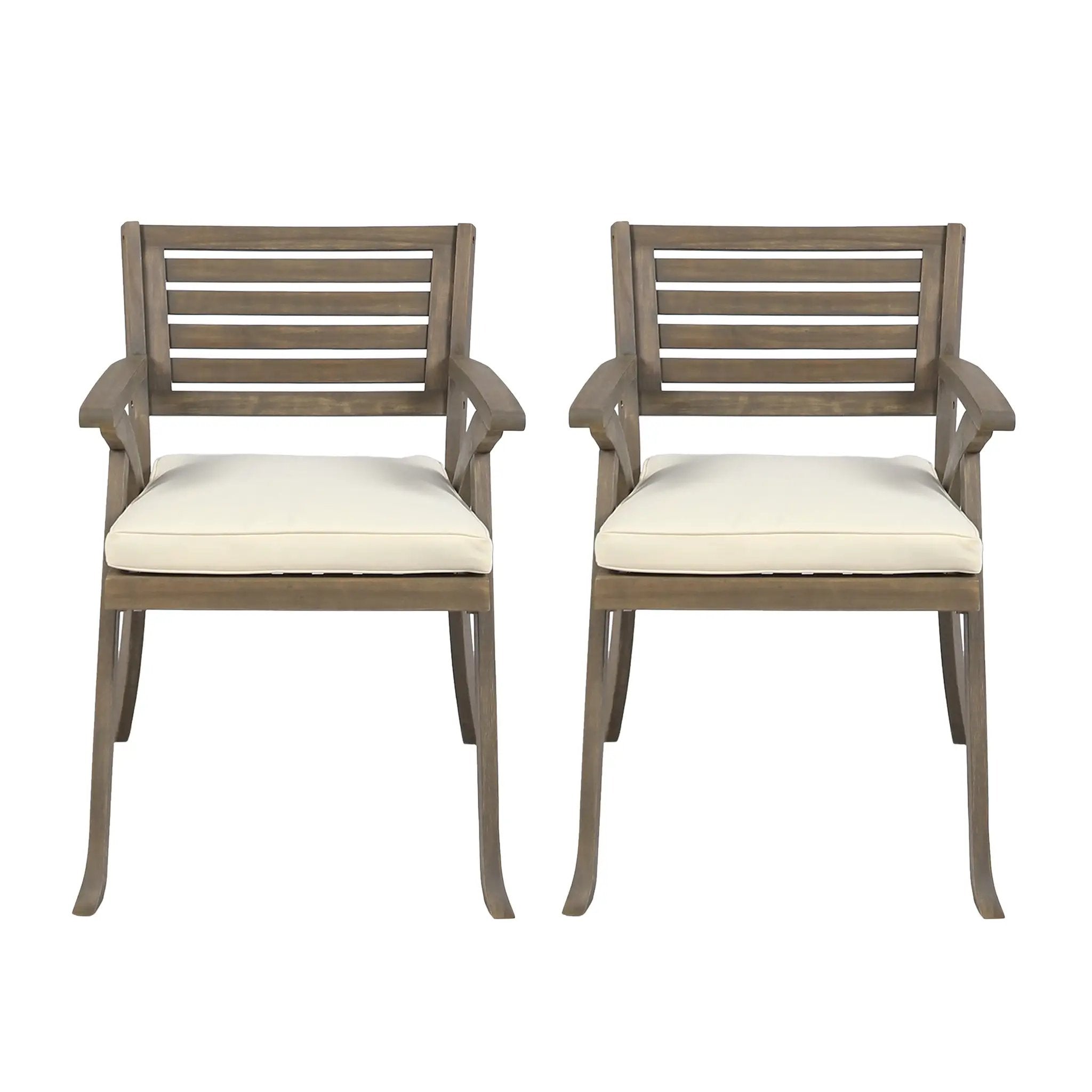 Helen Outdoor Acacia Wood Dining Chair by HouseOfZazla