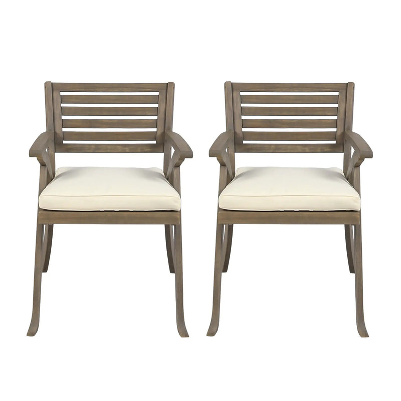 Helen Outdoor Acacia Wood Dining Chair by HouseOfZazla