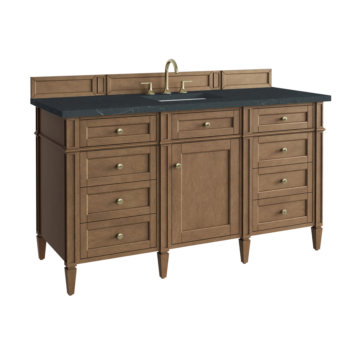 James Martin Brittany 60" Single Bathroom Vanity, Pecan, view 38