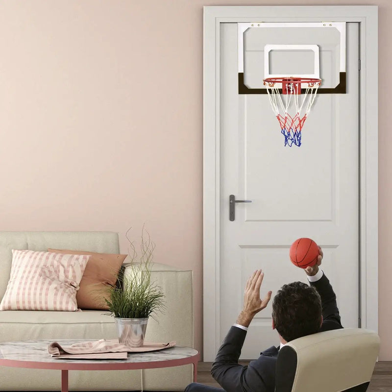 Over-The-Door Mini Basketball Hoop Includes Basketball and 2 Nets by DirectDeals
