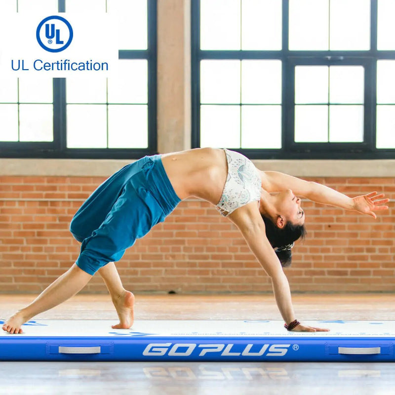 10 Feet Inflatable Gymnastic Tumbling Mat with Electric Pump by DirectDeals