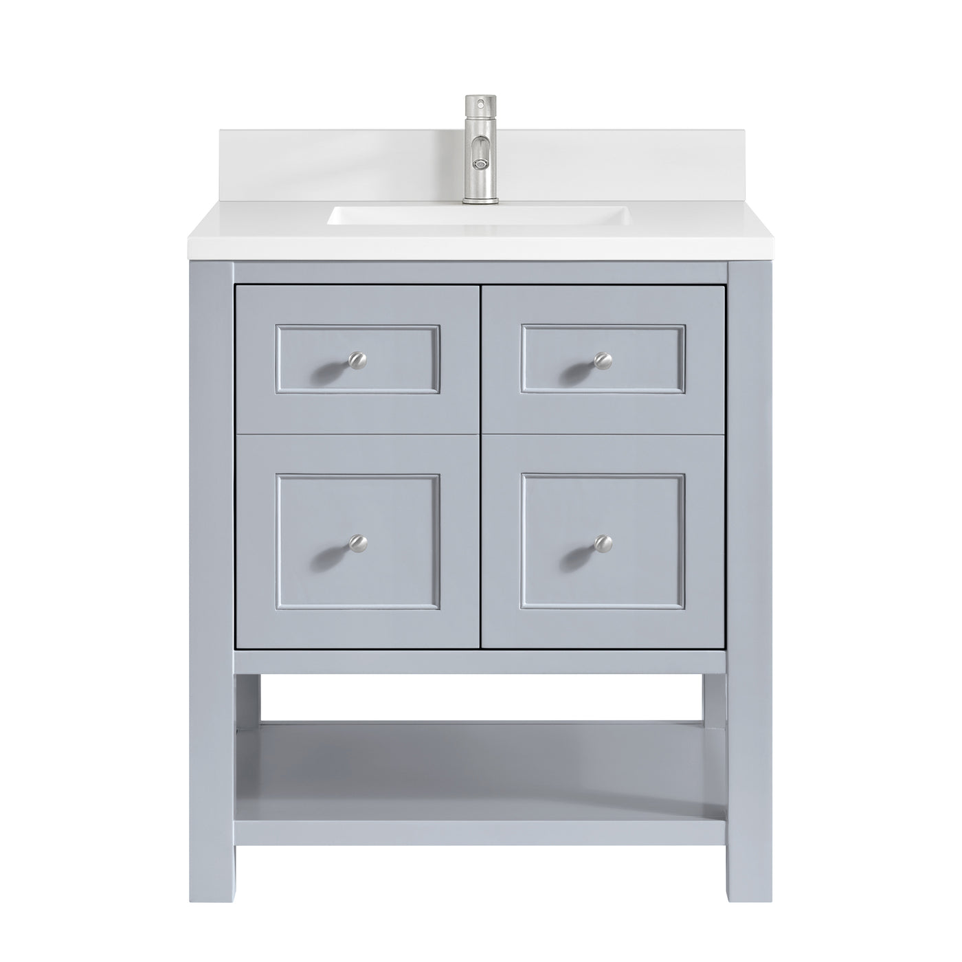 James Martin Breckenridge 30" Single Bathroom Vanity, Serenity Blue, view 32