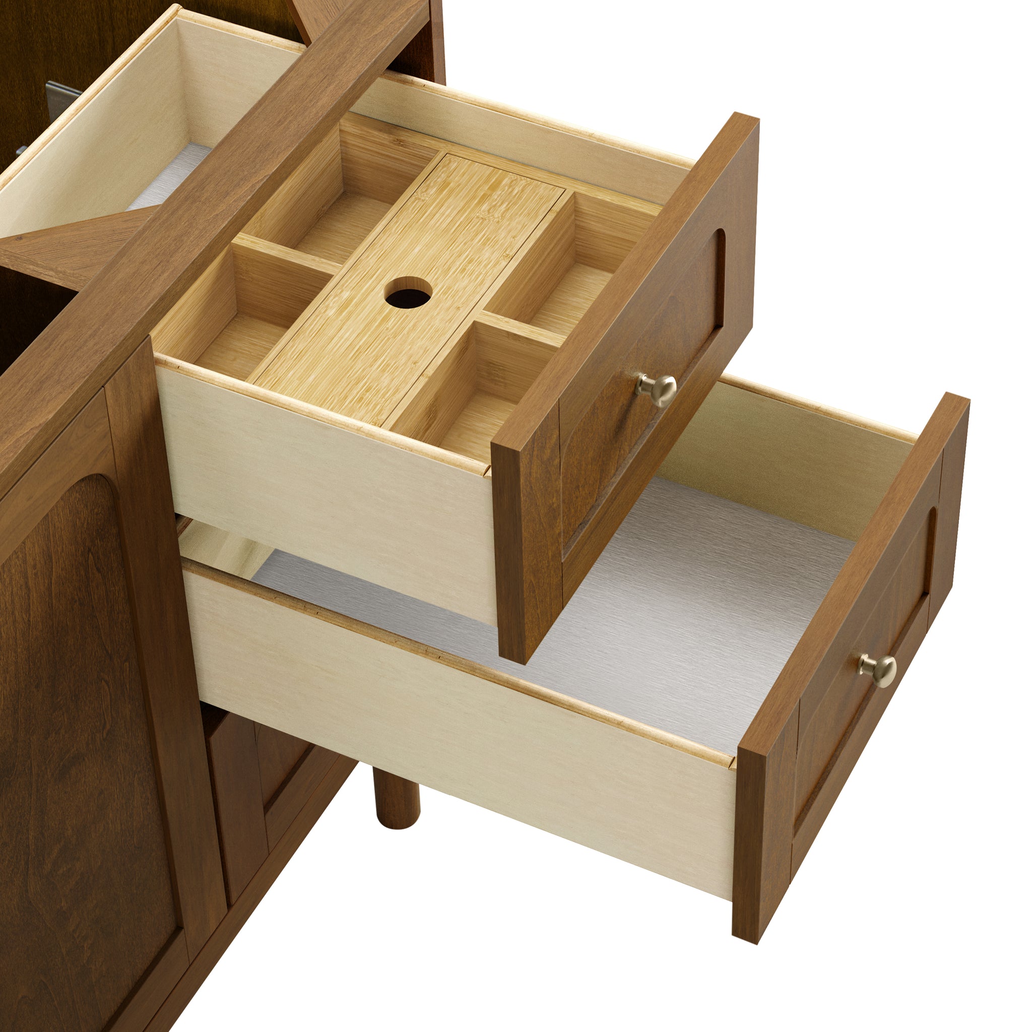 James Martin Laurent 60" Dual Mount Single Bathroom Vanity, Honey Oak, view 30