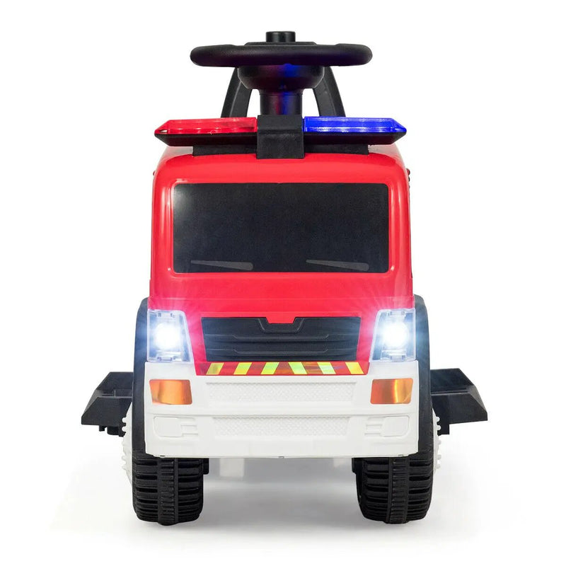 Kids 6V Battery Powered Electric Ride On Fire Truck by DirectDeals