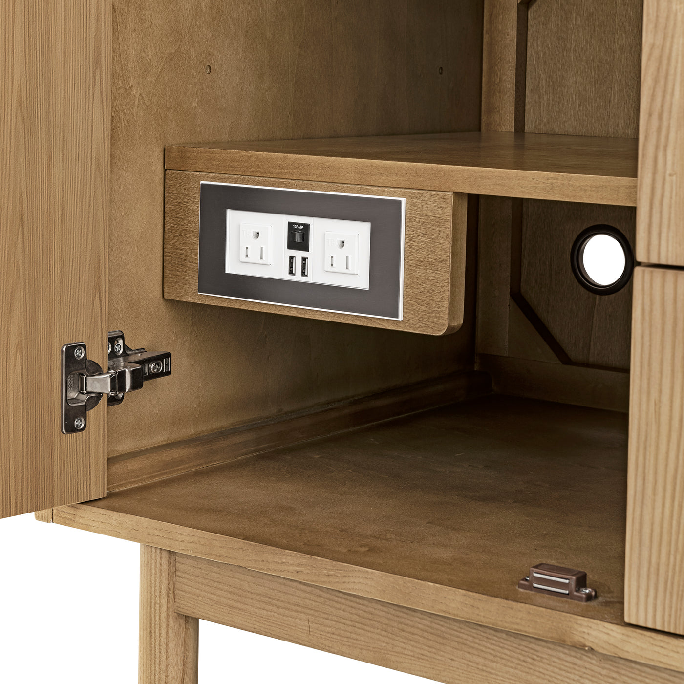 James Martin Laurent 36" Dual Mount Single Bathroom Vanity, Light Natural Oak, view 22