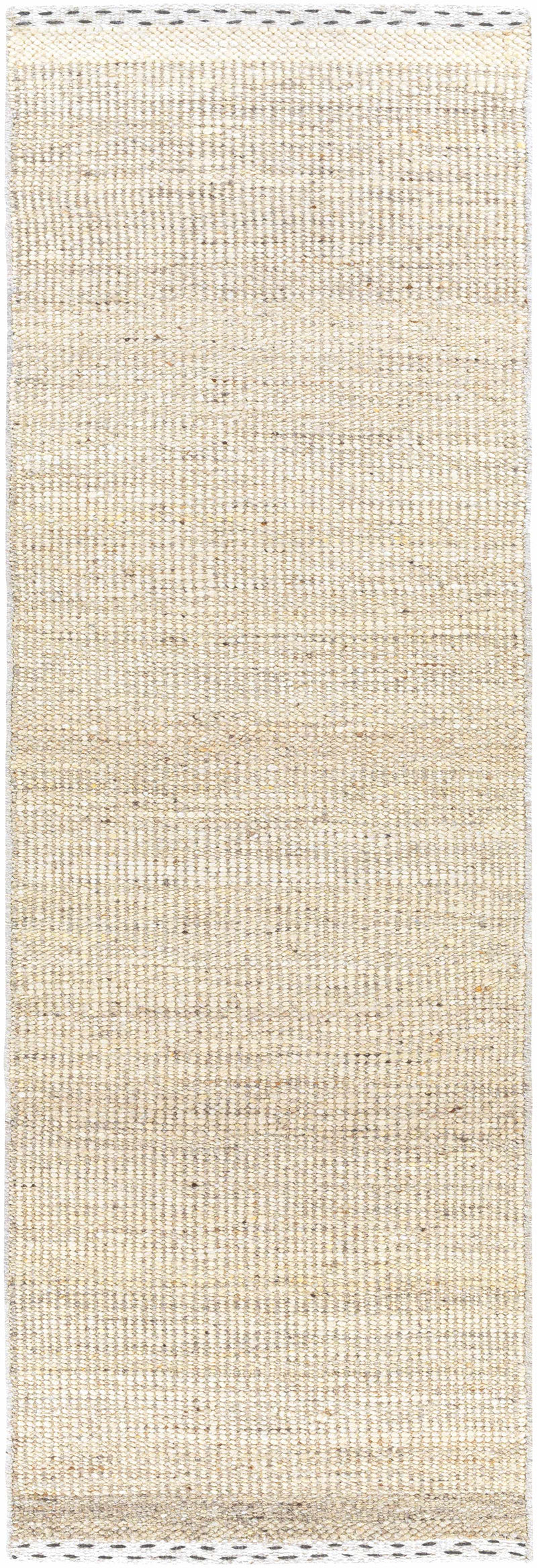 Yaniklar Beige Flat Woven Wool Rug by Boutique Rugs
