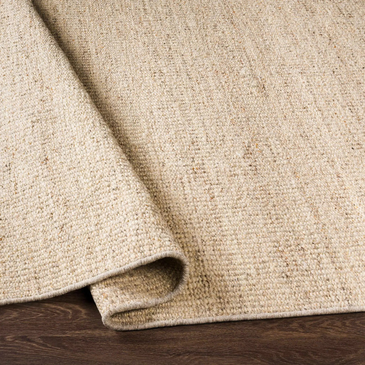 Yaniklar Beige Flat Woven Wool Rug, photo 7 of 13