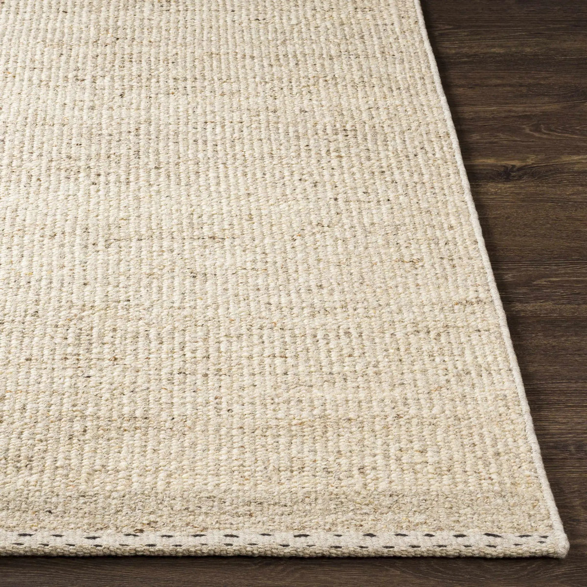 Yaniklar Beige Flat Woven Wool Rug, photo 9 of 13