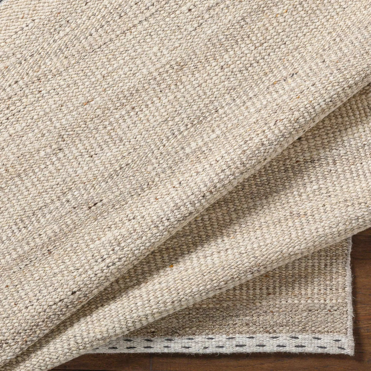 Yaniklar Beige Flat Woven Wool Rug, photo 11 of 13
