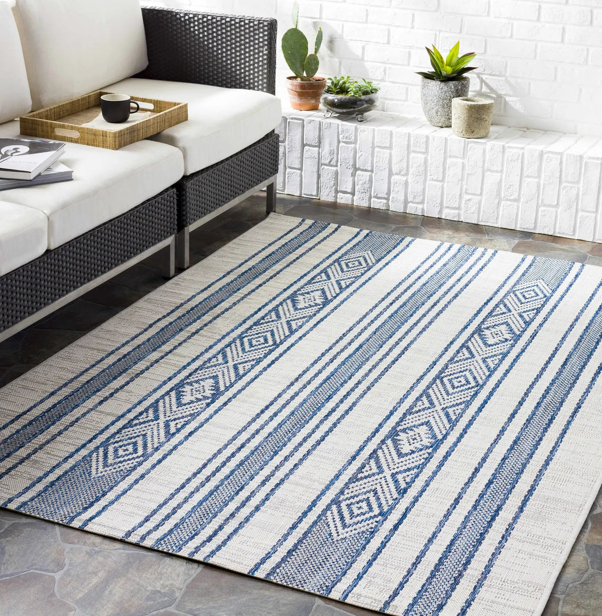 Yankalilla Outdoor Area Rug - Clearance, installed in a room