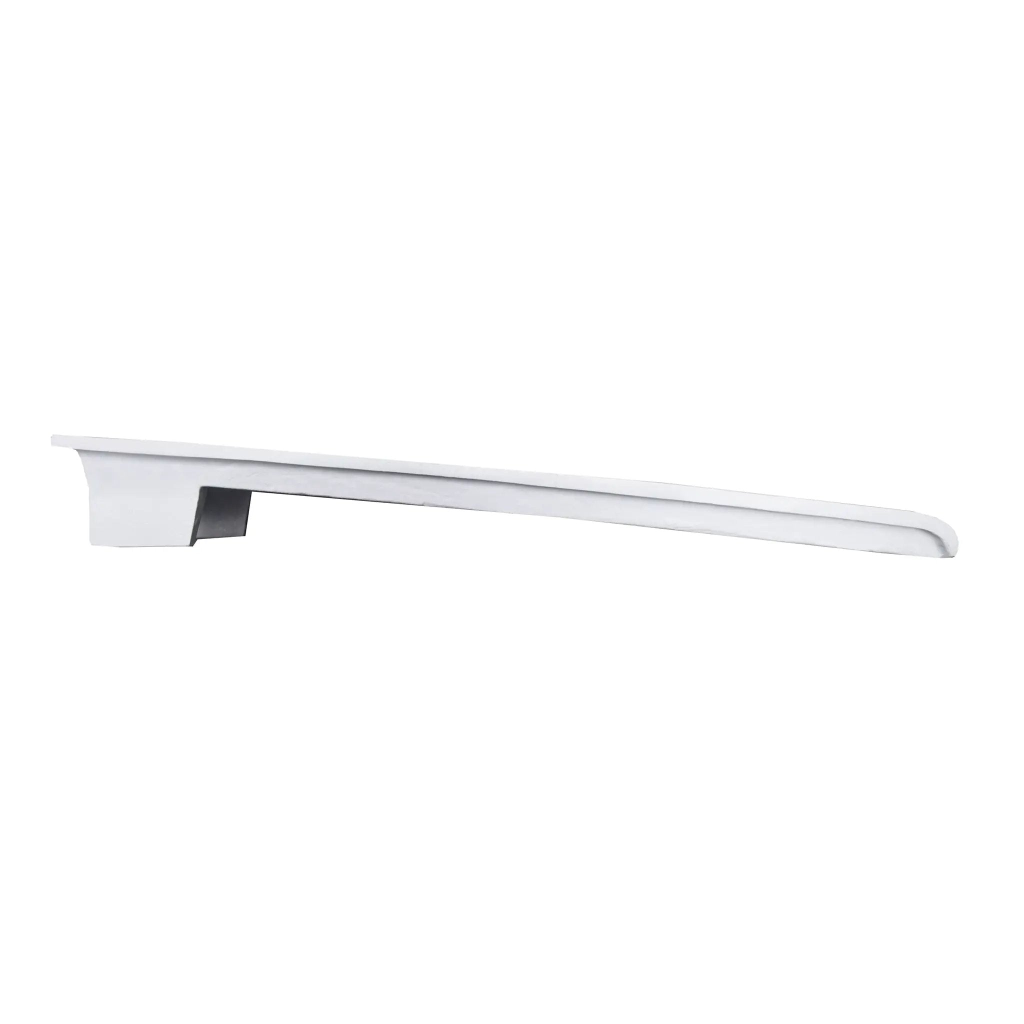 White Faux Marble 24-in Cast Aluminum Downspout Gutter Splash Block by Sharicks