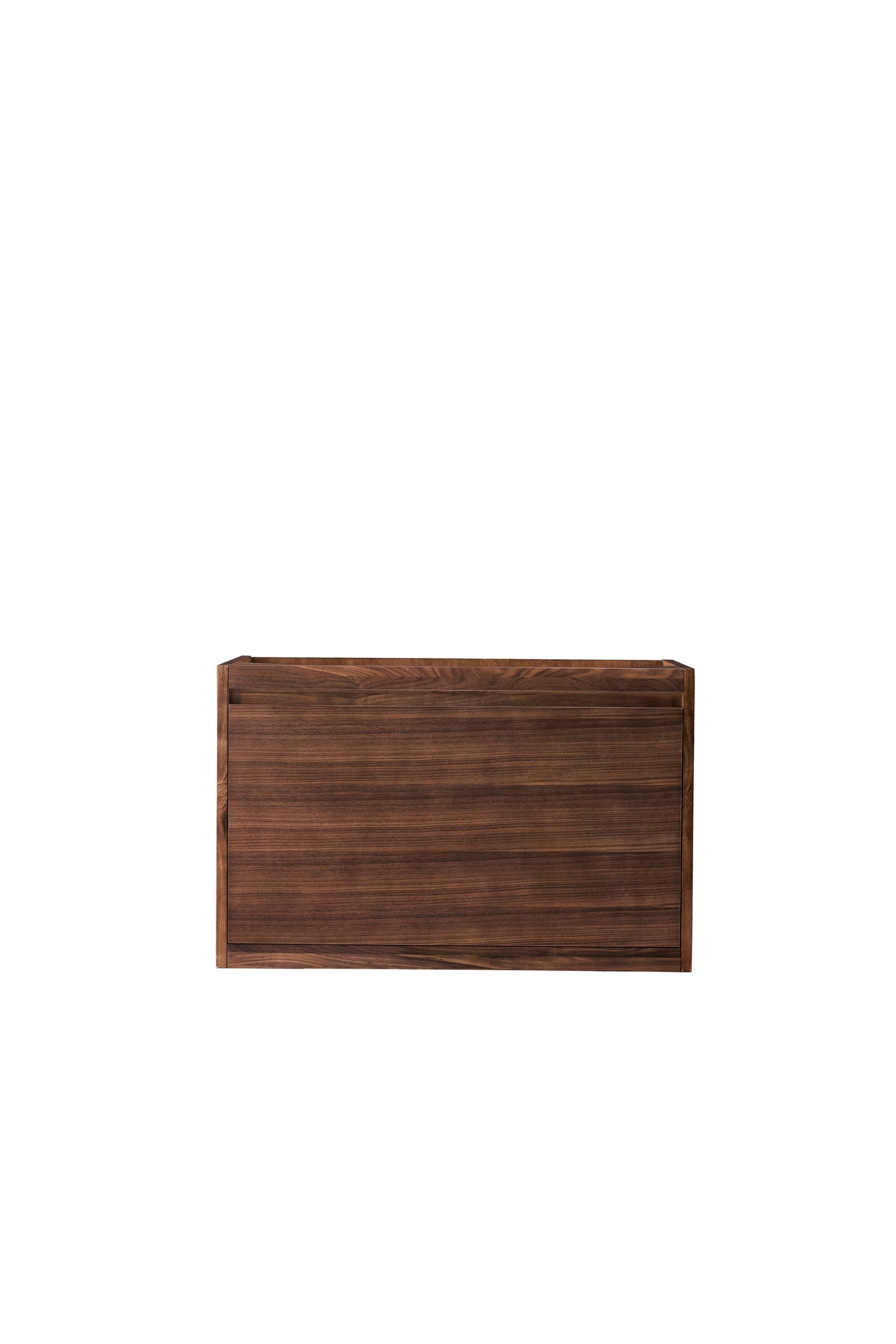 James Martin Mantova 31.5" Single Bathroom Vanity, Mid-Century Walnut, cabinet without a countertop