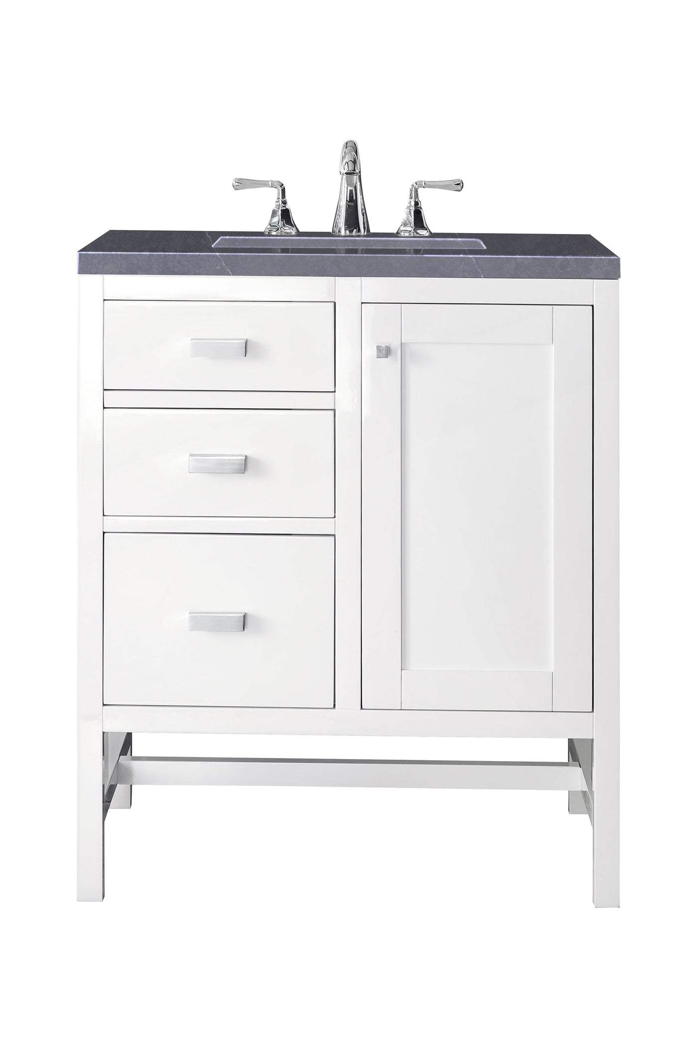 James Martin Addison 30" Single Bathroom Vanity, Glossy White, view 18