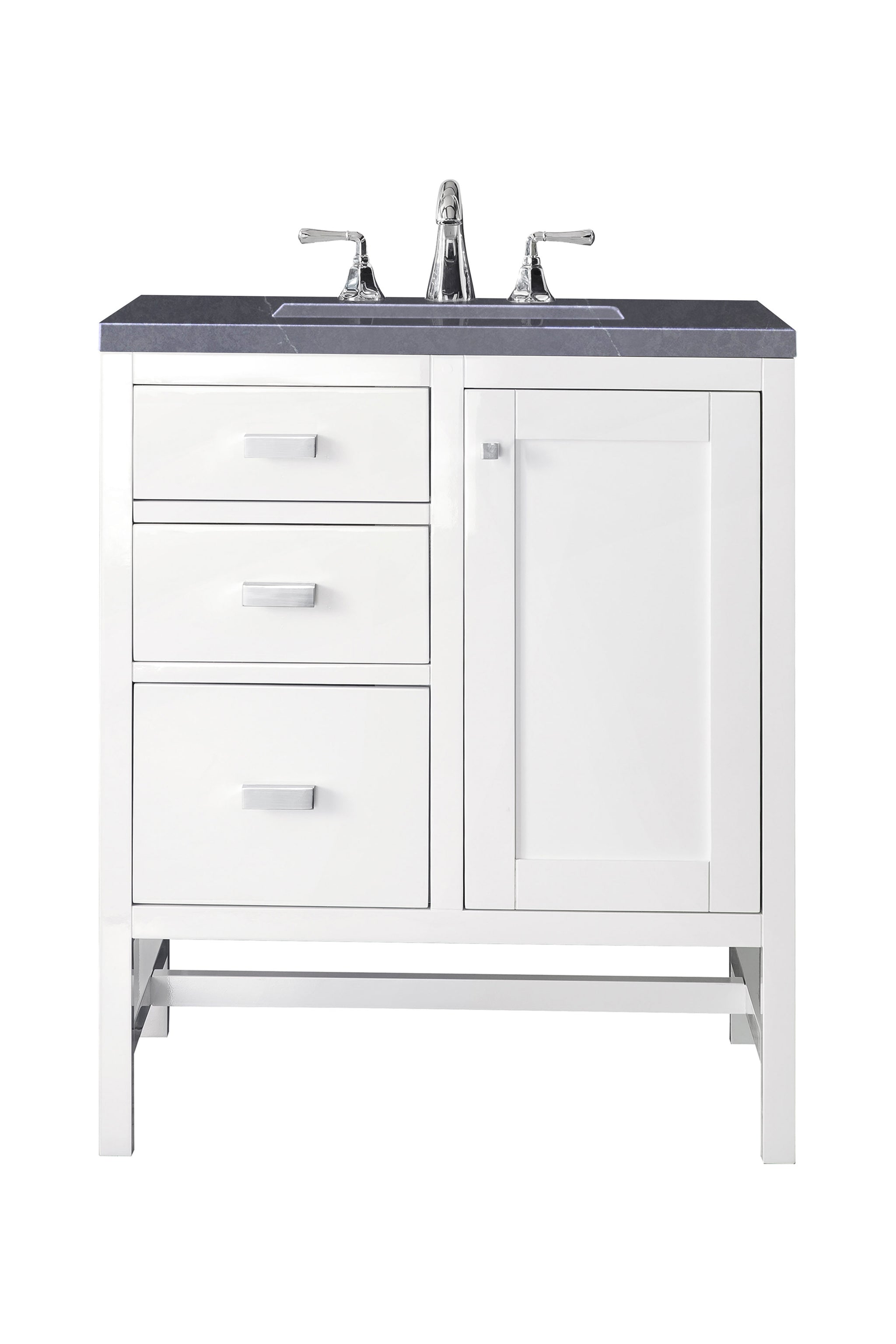 James Martin Addison 30" Single Bathroom Vanity, Glossy White, view 18