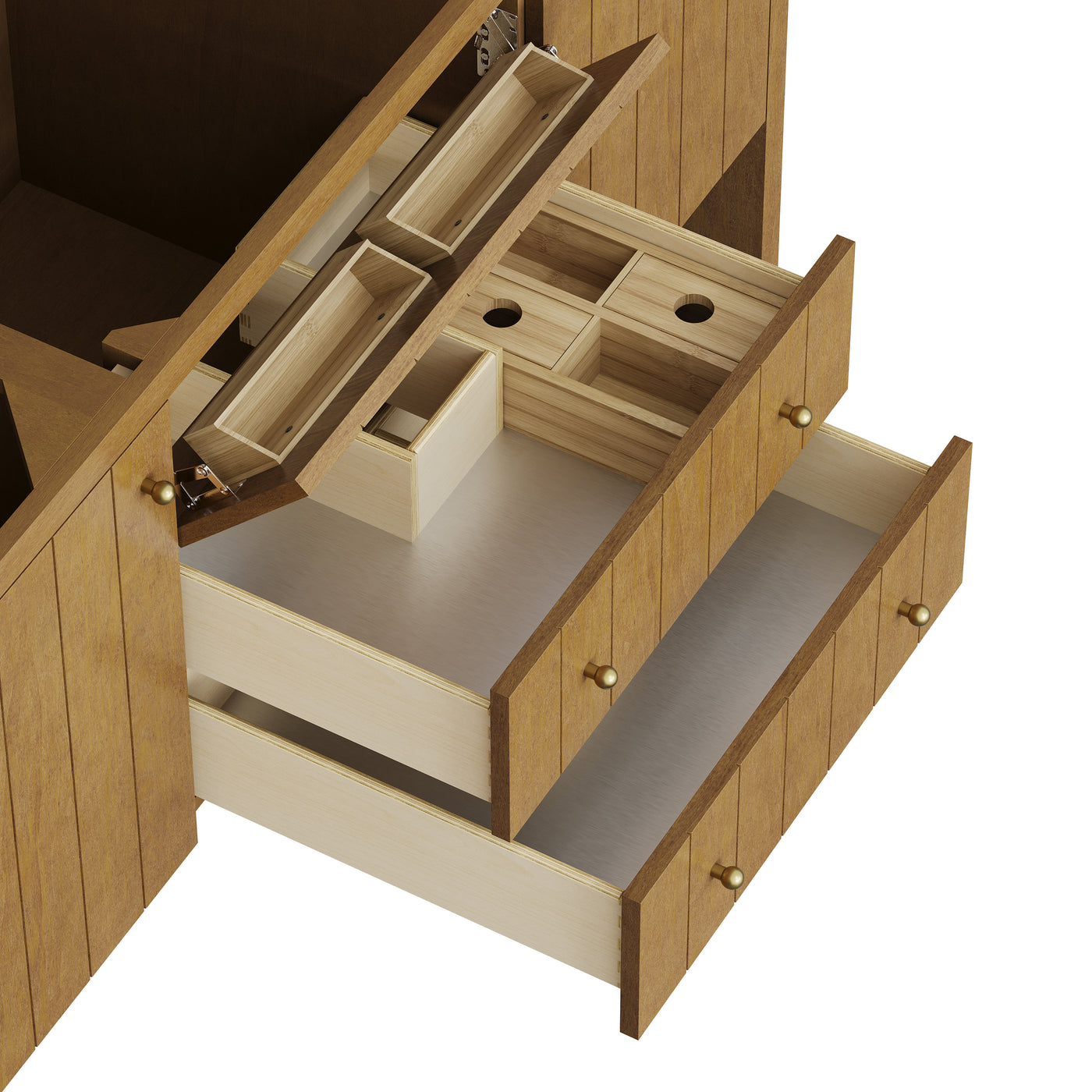James Martin Hudson 60" Single Bathroom Vanity, Honey Oak, view 28