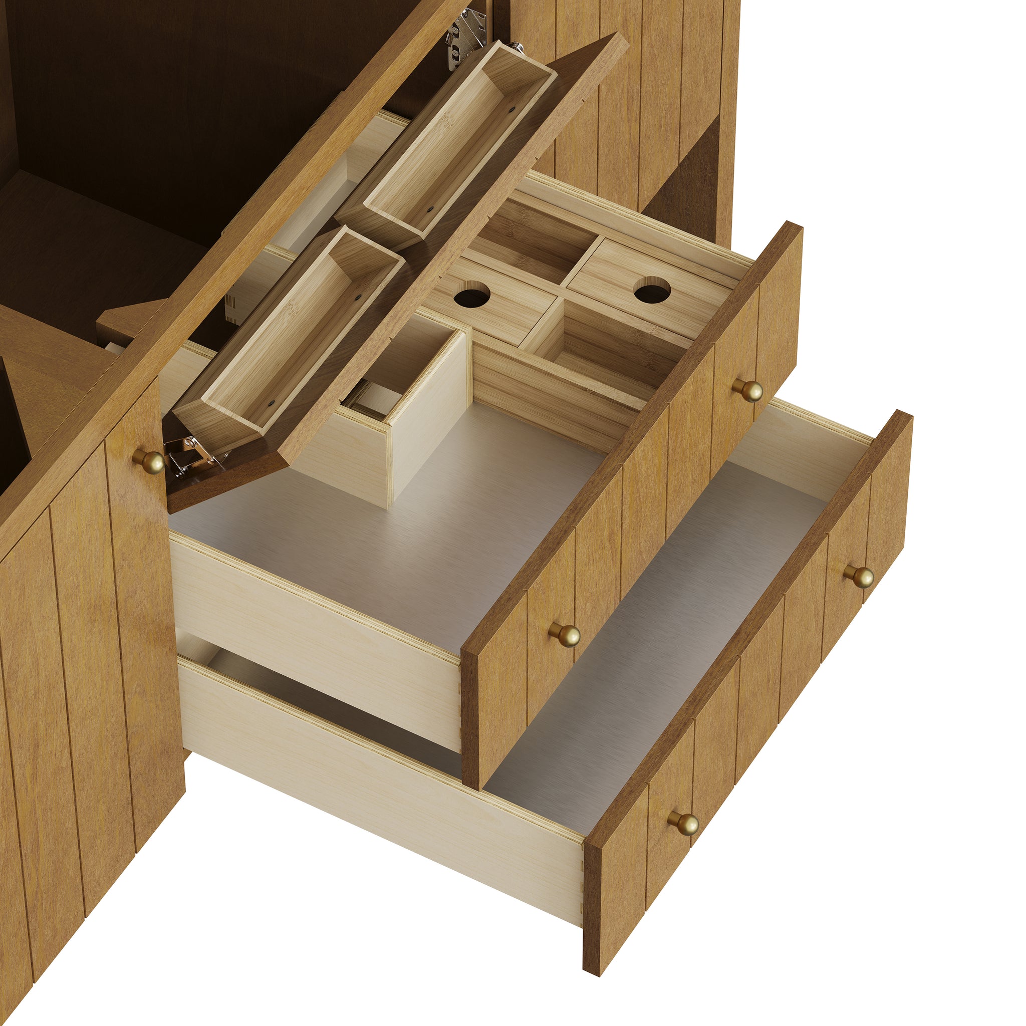 James Martin Hudson 60" Single Bathroom Vanity, Honey Oak, view 28