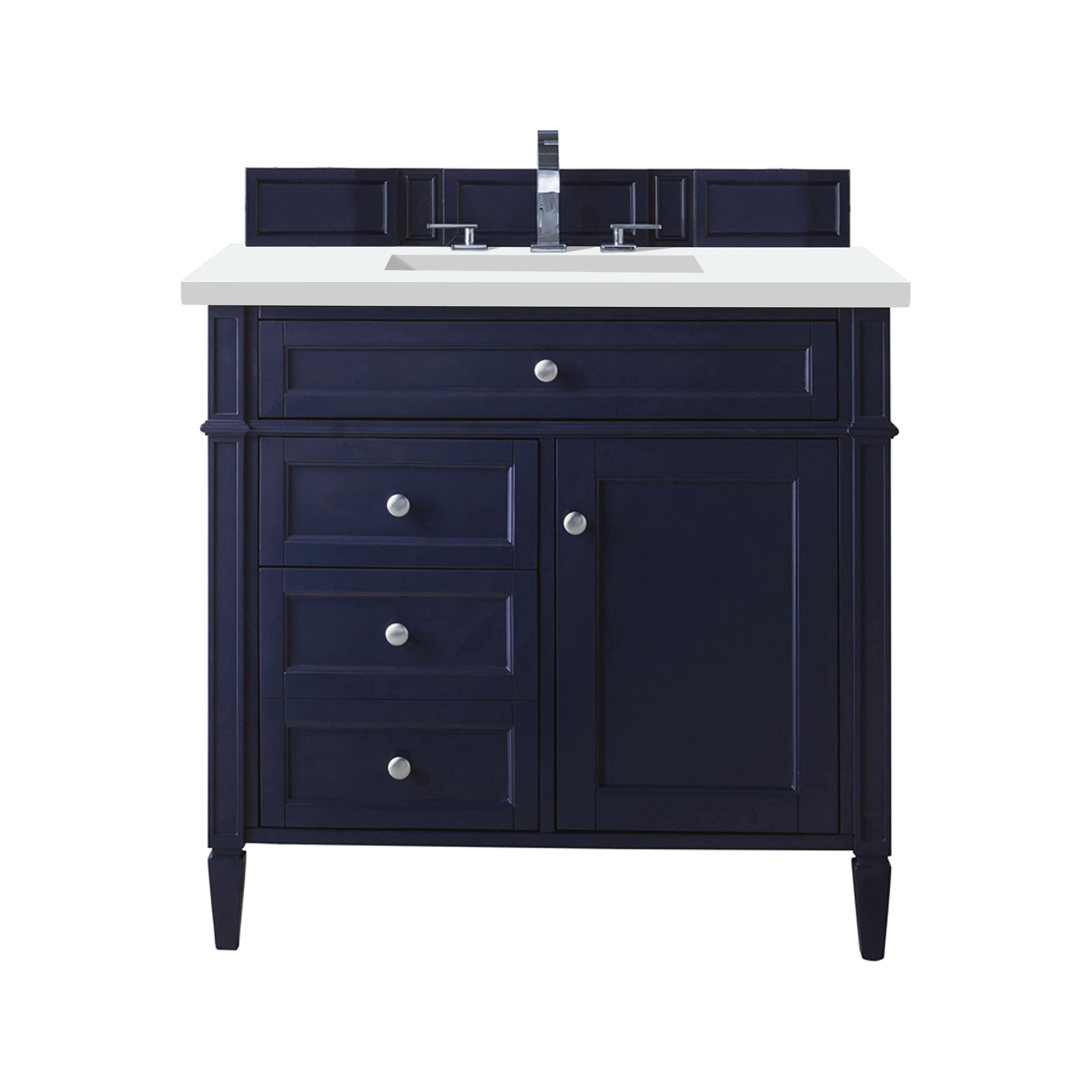 James Martin Brittany 36" Single Bathroom Vanity, Victory Blue, view 13