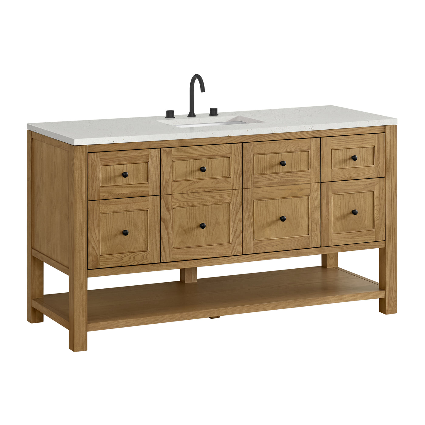 James Martin Breckenridge 60" Single Bathroom Vanity, Light Natural Oak, view 30