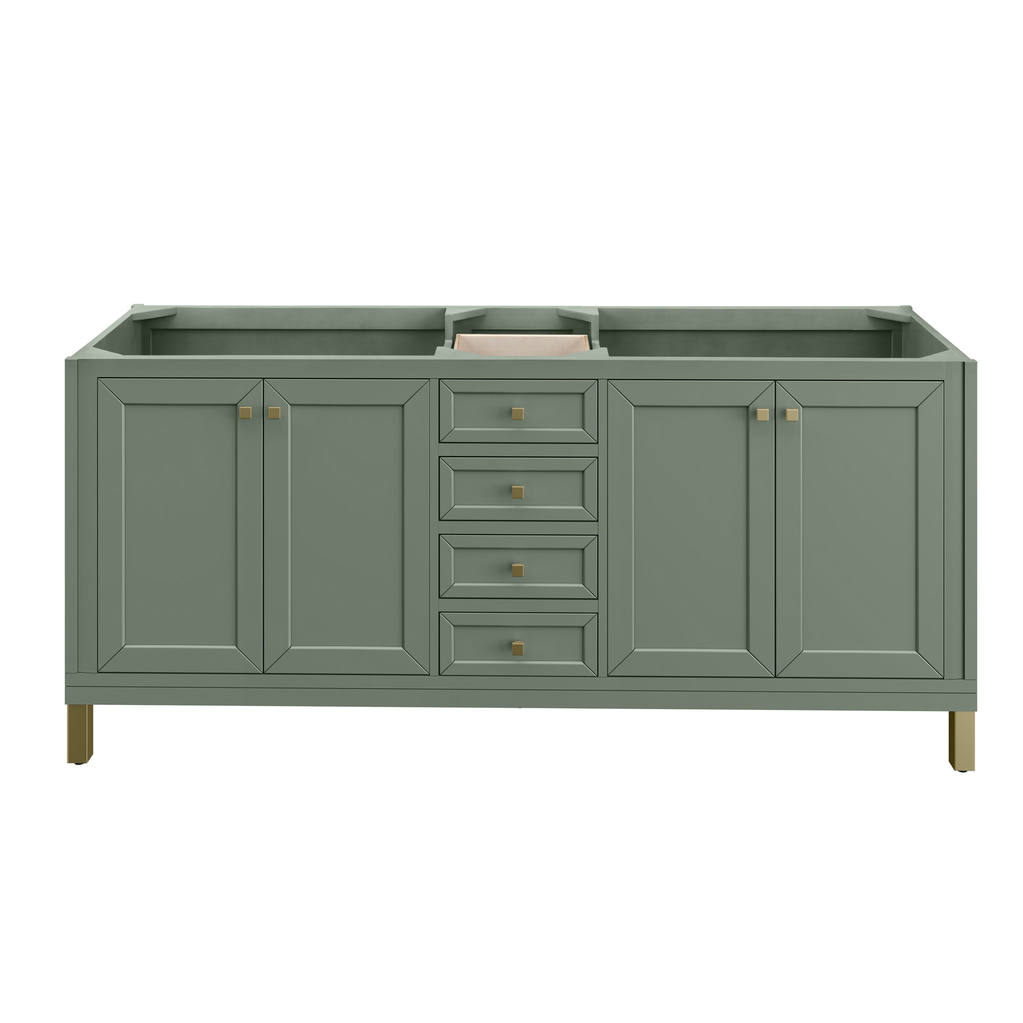 James Martin Chicago 72" Double Bathroom Vanity, Smokey Celadon, view 20