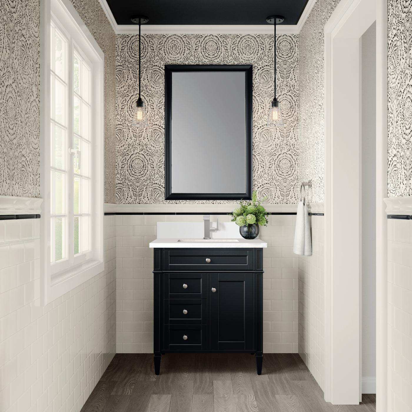 James Martin Brittany 30" Single Bathroom Vanity, Black Onyx, view 26