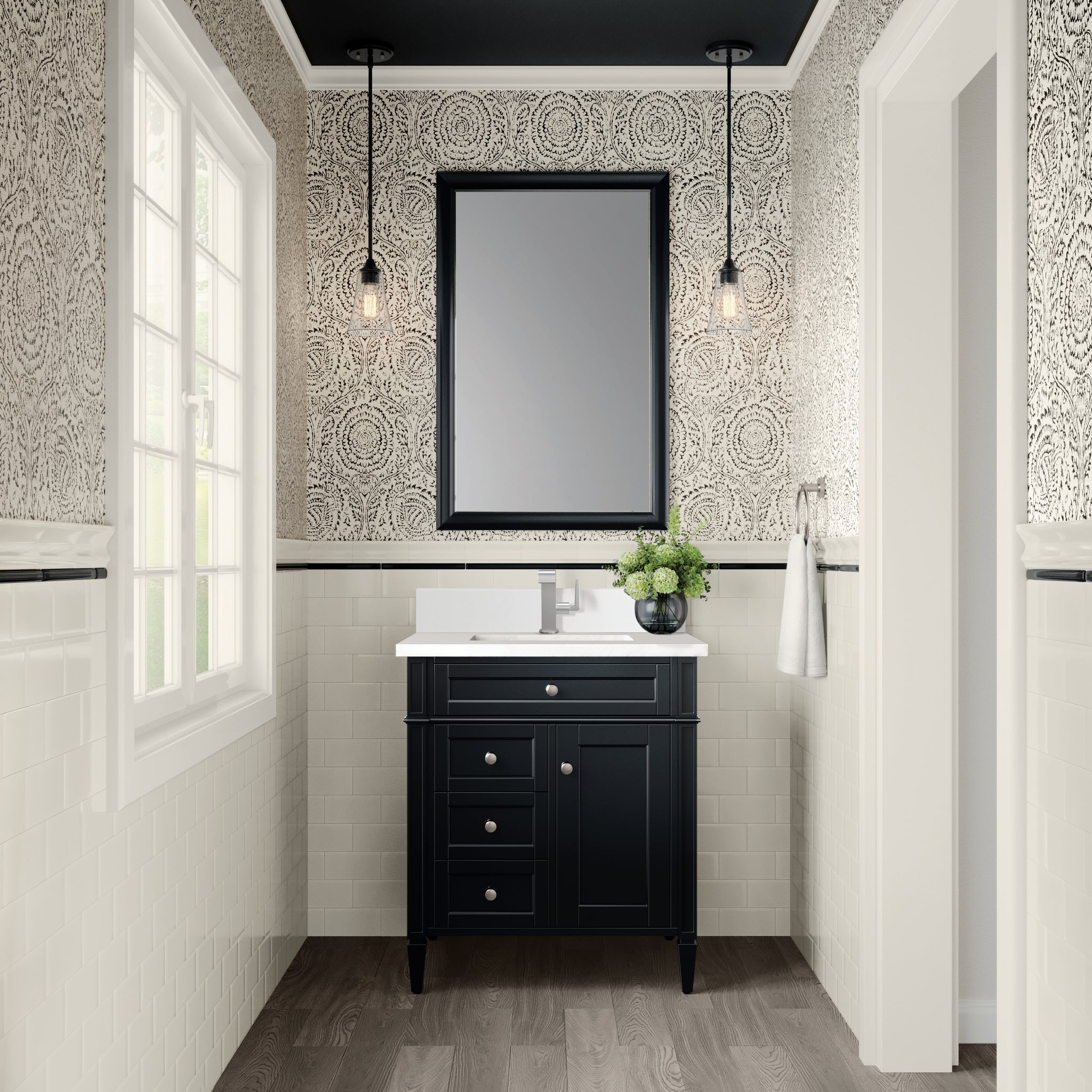 James Martin Brittany 30" Single Bathroom Vanity, Black Onyx, view 26