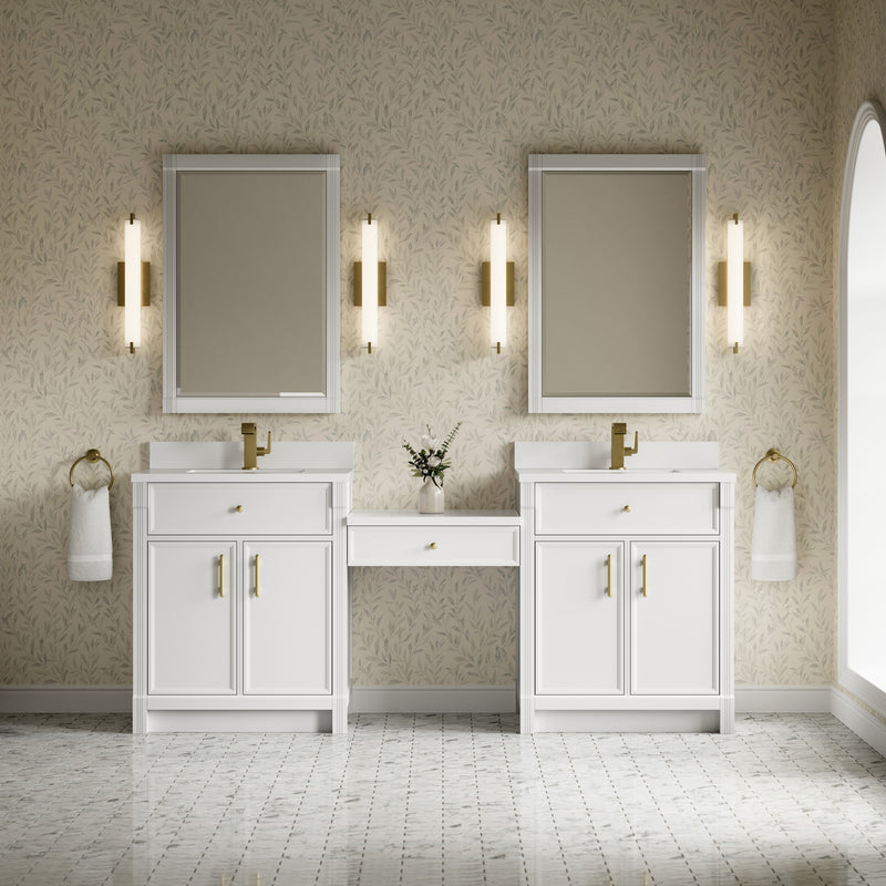 James Martin Bellshire 84" Single Bathroom Vanity, Bright White, view 3